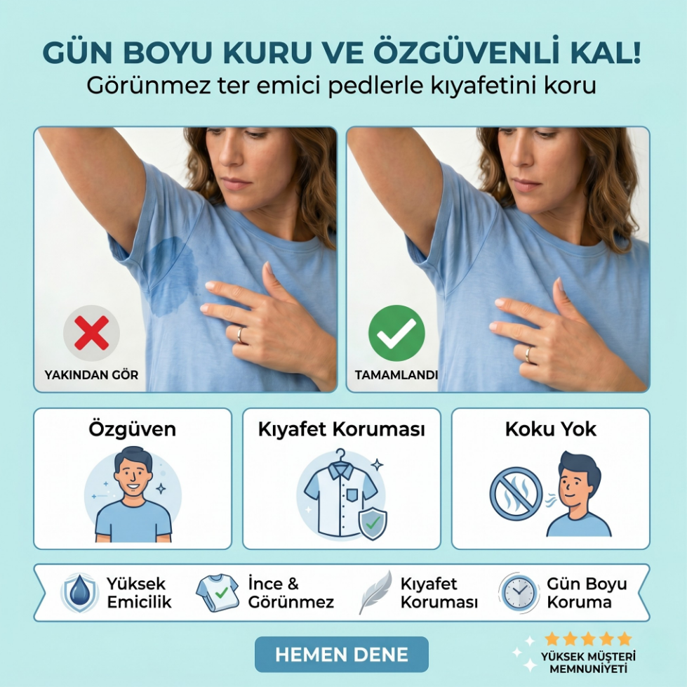 Klassy Ter Lekesi Önleyici Tişört