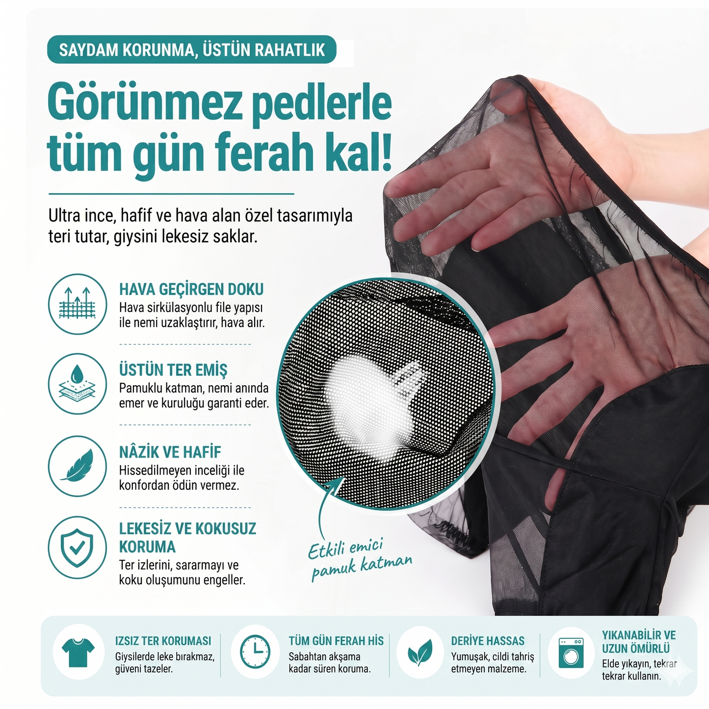 Klassy Ter Lekesi Önleyici Tişört